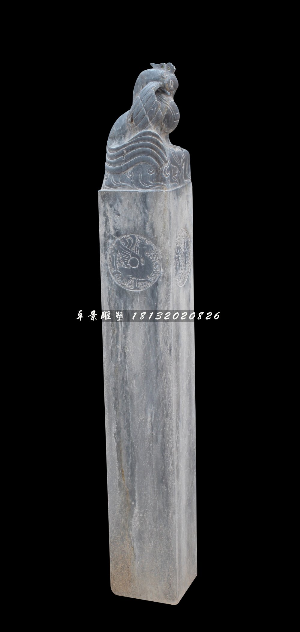 拴馬柱，仿古拴馬柱雕塑
