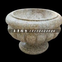 花盆石雕，砂巖花盆石雕