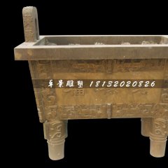 銅雕鼎，福祿壽鼎銅雕