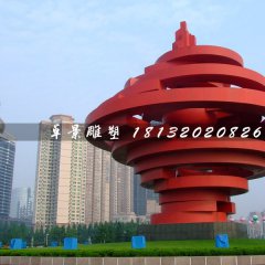 不銹鋼五月的風(fēng)雕塑，廣場(chǎng)標(biāo)志雕塑