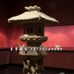 石燈雕塑，古代宮燈石雕