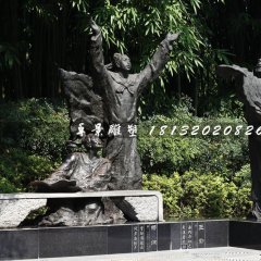 初唐四杰銅雕，古代詩(shī)人銅雕