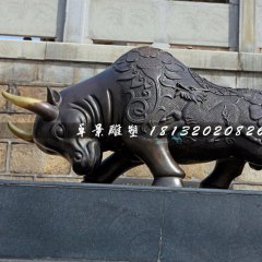 拓荒牛銅雕，廣場(chǎng)銅牛雕塑