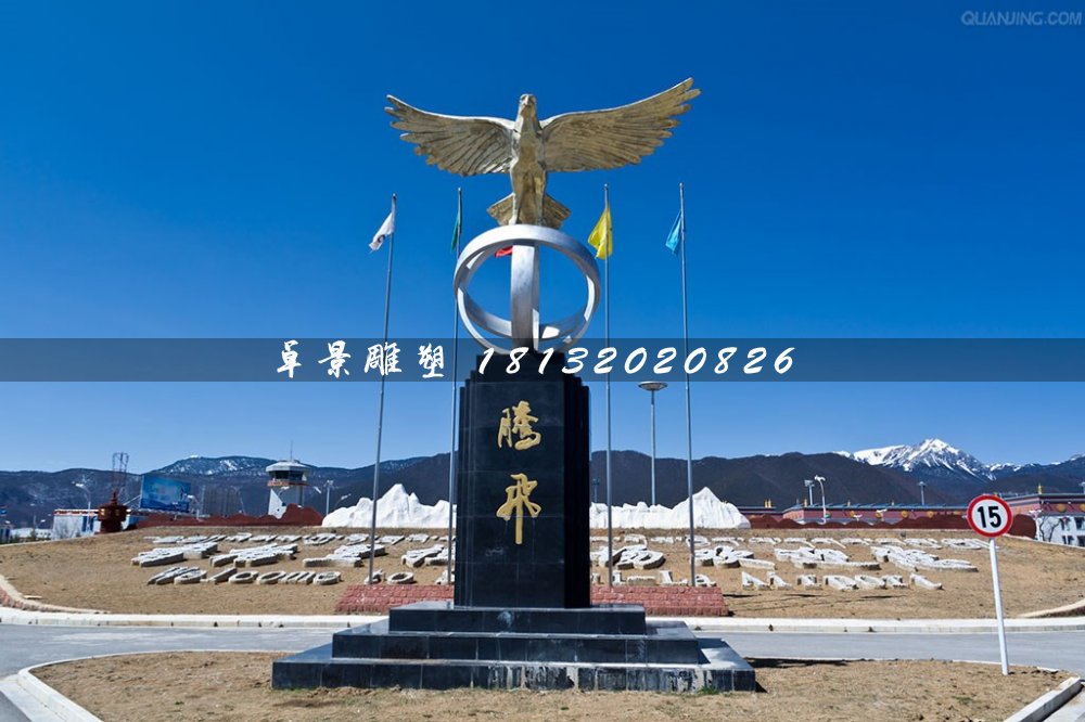 不銹鋼騰飛雕塑,廣場不銹鋼老鷹雕塑