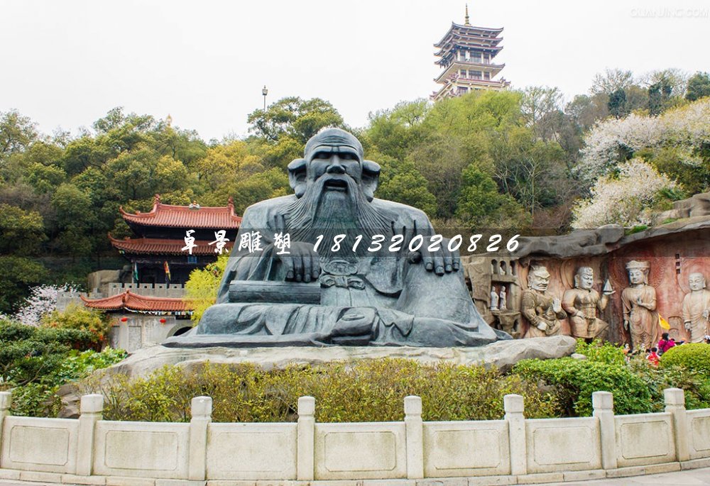 老子銅雕，古代名人銅雕