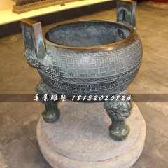 三足香爐銅雕，寺廟銅香爐