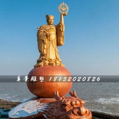 太陽(yáng)神銅雕，海邊神仙銅雕