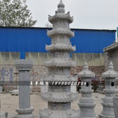 佛塔石雕，寺廟青石佛塔