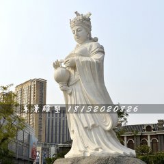 媽祖石雕，漢白玉神仙石雕