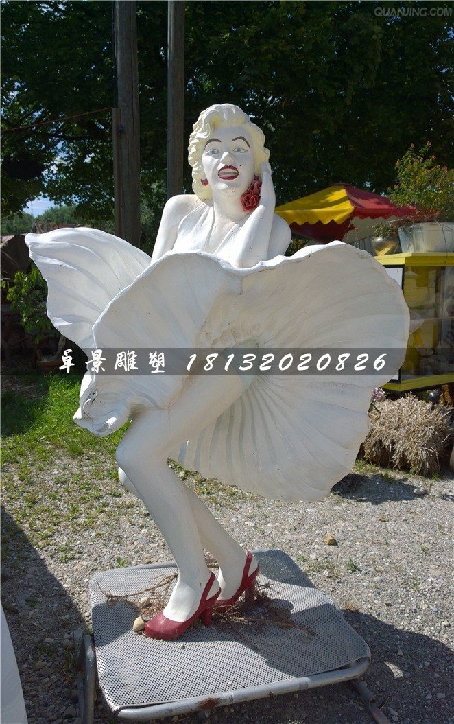 瑪麗蓮夢露雕塑,玻璃鋼人物雕塑