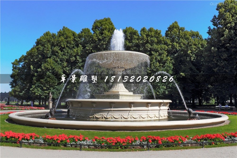 噴泉石雕,公園歐式噴泉