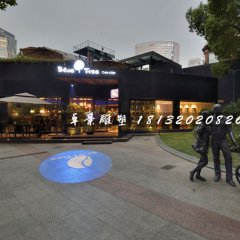 偶遇銅雕，街邊景觀小品雕塑