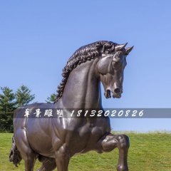 銅雕馬，公園仿真銅馬雕塑