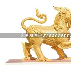 鑄銅麒麟雕塑，廣場(chǎng)神獸銅雕
