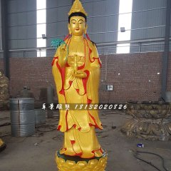 立式觀音菩薩，銅觀音雕塑