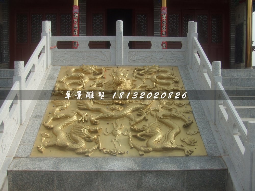 龍浮雕，廣場(chǎng)銅浮雕