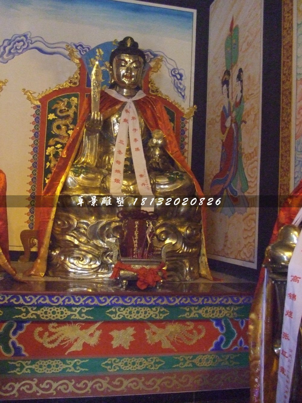 三圣母銅雕,寺廟銅神仙