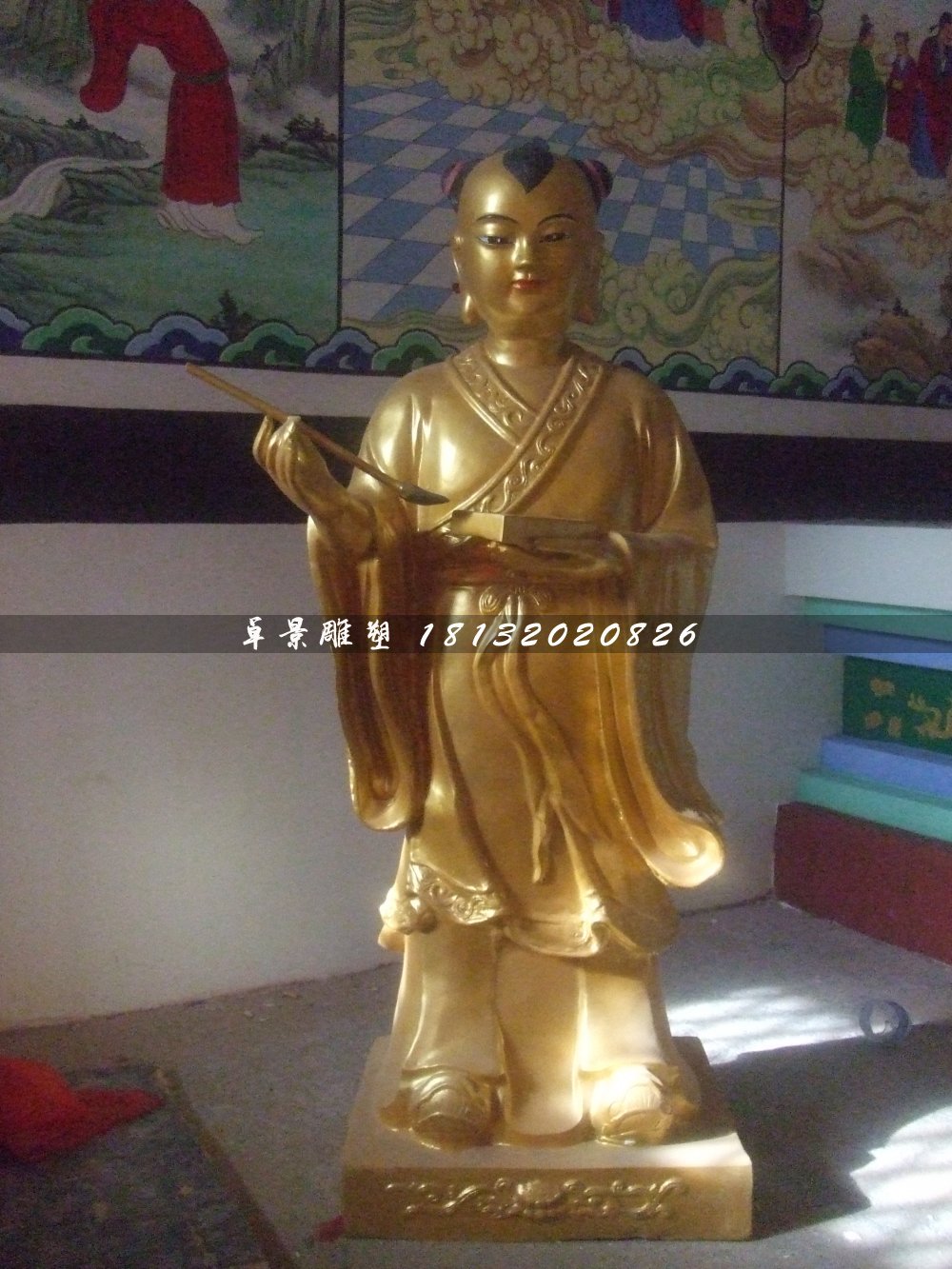 善財童子銅雕，寺廟神仙銅雕 (1)