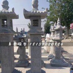 石燈雕塑，青石燈