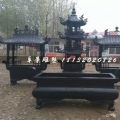 香爐銅雕，寺廟銅香爐