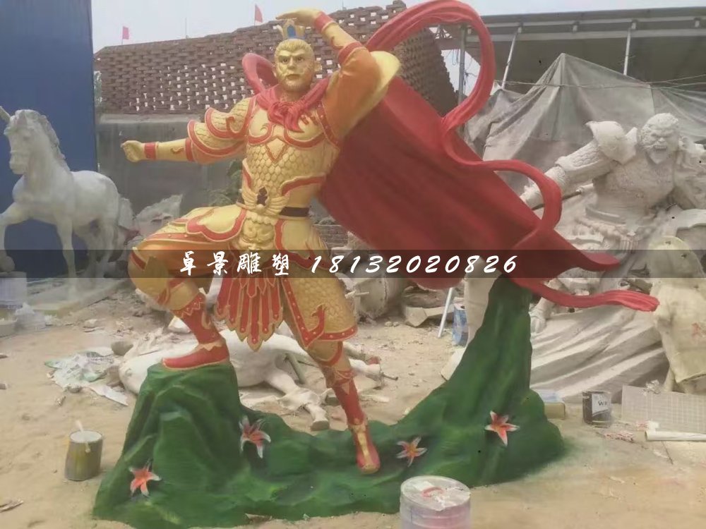 玻璃鋼孫悟空雕塑,西游記雕塑
