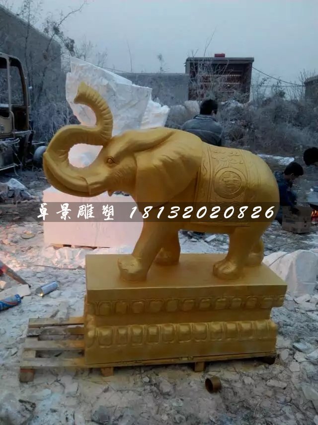 大象銅雕,吉祥大象銅雕 (2)