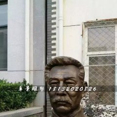 魯迅胸像銅雕，廣場名人銅雕