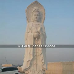 漢白玉三面觀音石雕，大型石雕佛像