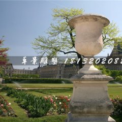 花缽石雕，大理石花盆