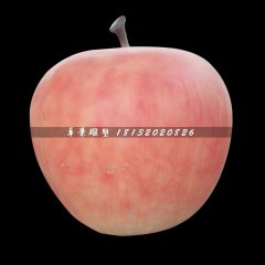 玻璃鋼蘋果雕塑，仿真水果雕塑