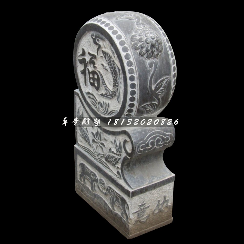 仿古石門墩,青石門墩 (2)