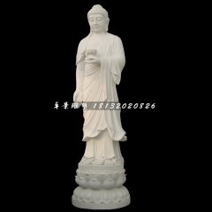釋迦牟尼佛石雕，漢白玉佛像