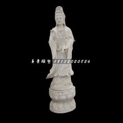 立式佛像，大理石觀音菩薩