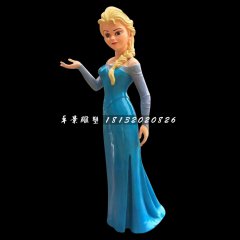 冰雪女王雕塑，玻璃鋼卡通人物雕塑