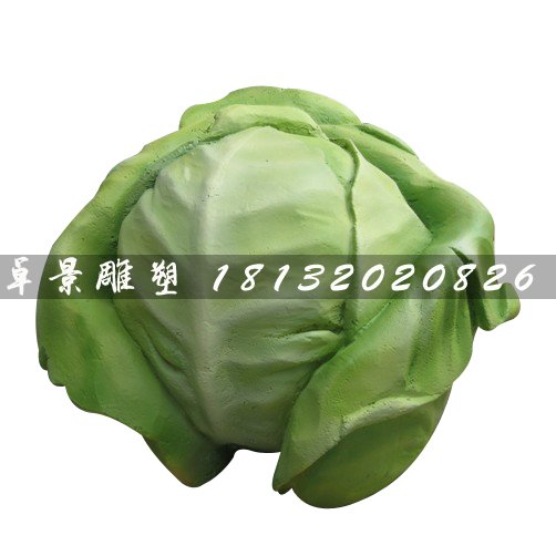 洋白菜雕塑，玻璃鋼仿真蔬菜