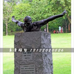 奮進(jìn)銅雕，游泳銅雕