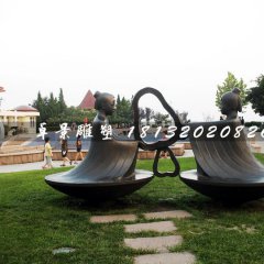 孔融讓梨銅雕，景觀銅雕