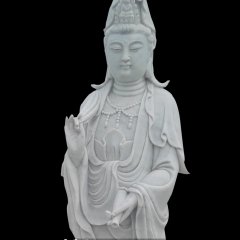 觀世音菩薩石雕，立式佛像石雕