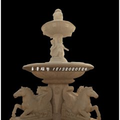 動(dòng)物石噴泉，廣場(chǎng)景觀石雕
