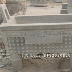 石雕鼎，四足石鼎，廣場鼎石雕