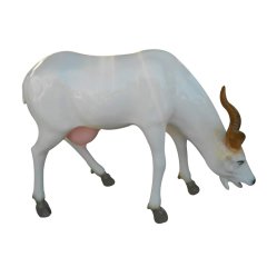 玻璃鋼山羊雕塑，仿真動(dòng)物雕塑