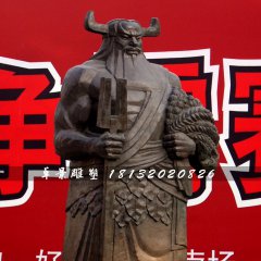 神農(nóng)銅雕，古代神話人物銅雕