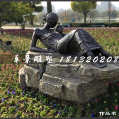母與子銅雕，公園人物銅雕