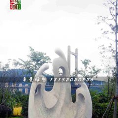 抽象人物石雕，公園景觀石雕