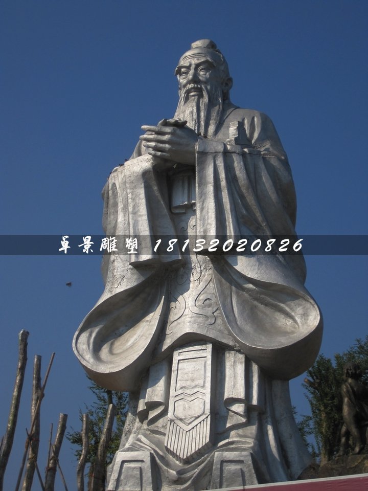 不銹鋼孔子雕塑,廣場名人雕塑