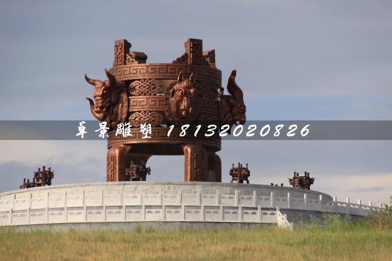 抽象銅鼎,廣場大型銅鼎