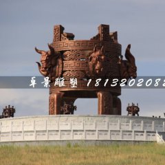 抽象銅鼎，廣場大型銅鼎