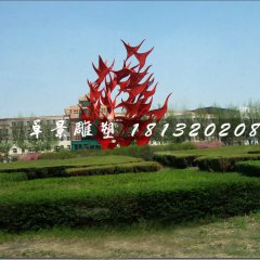 不銹鋼飛翔雕塑，抽象大雁雕塑