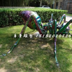 不銹鋼蜘蛛雕塑，公園動物雕塑