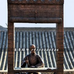 古代人考試銅雕，廣場情景雕塑